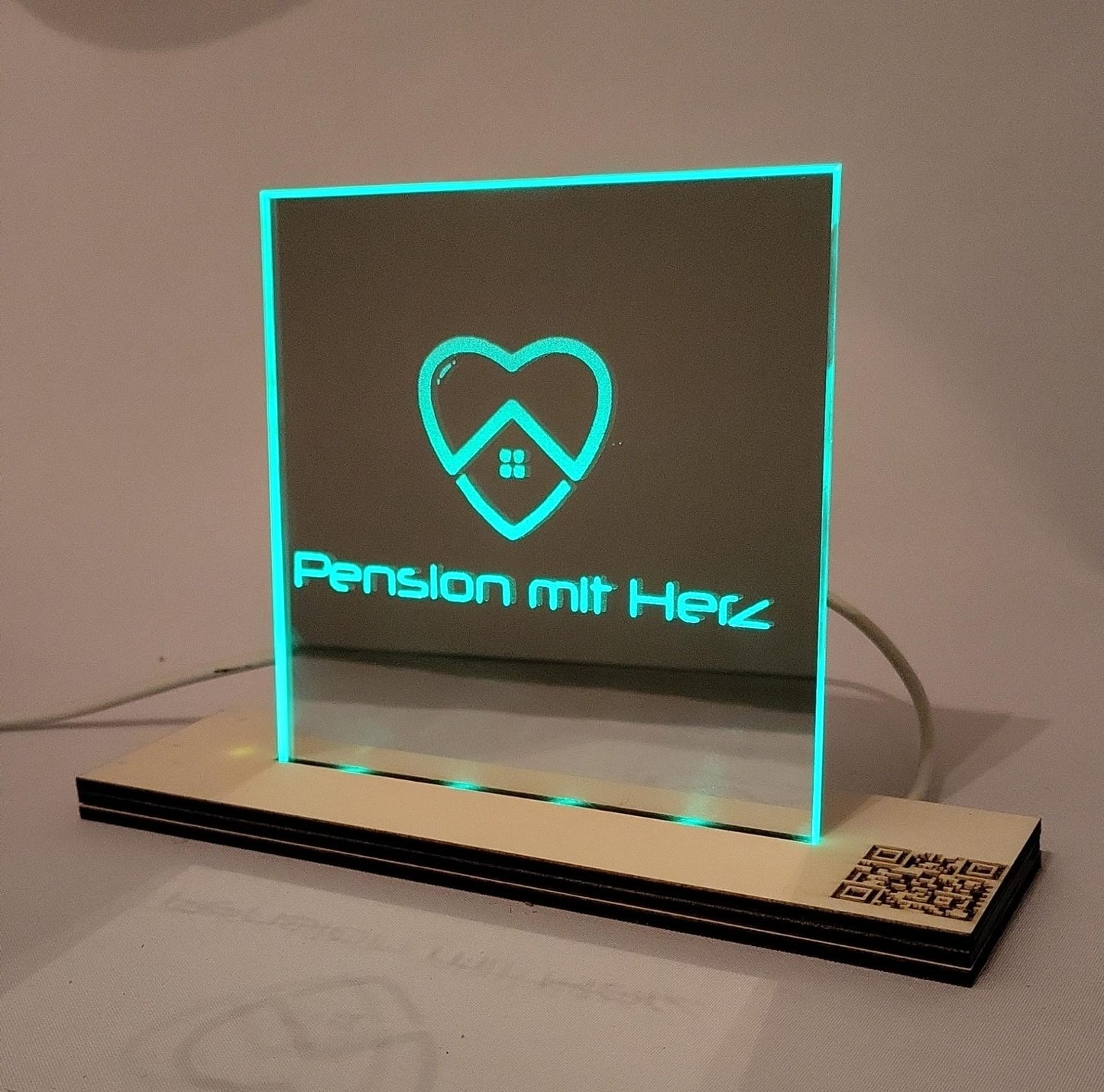 Spiegelaufsteller mit Led -Personalisierbar- Galerie