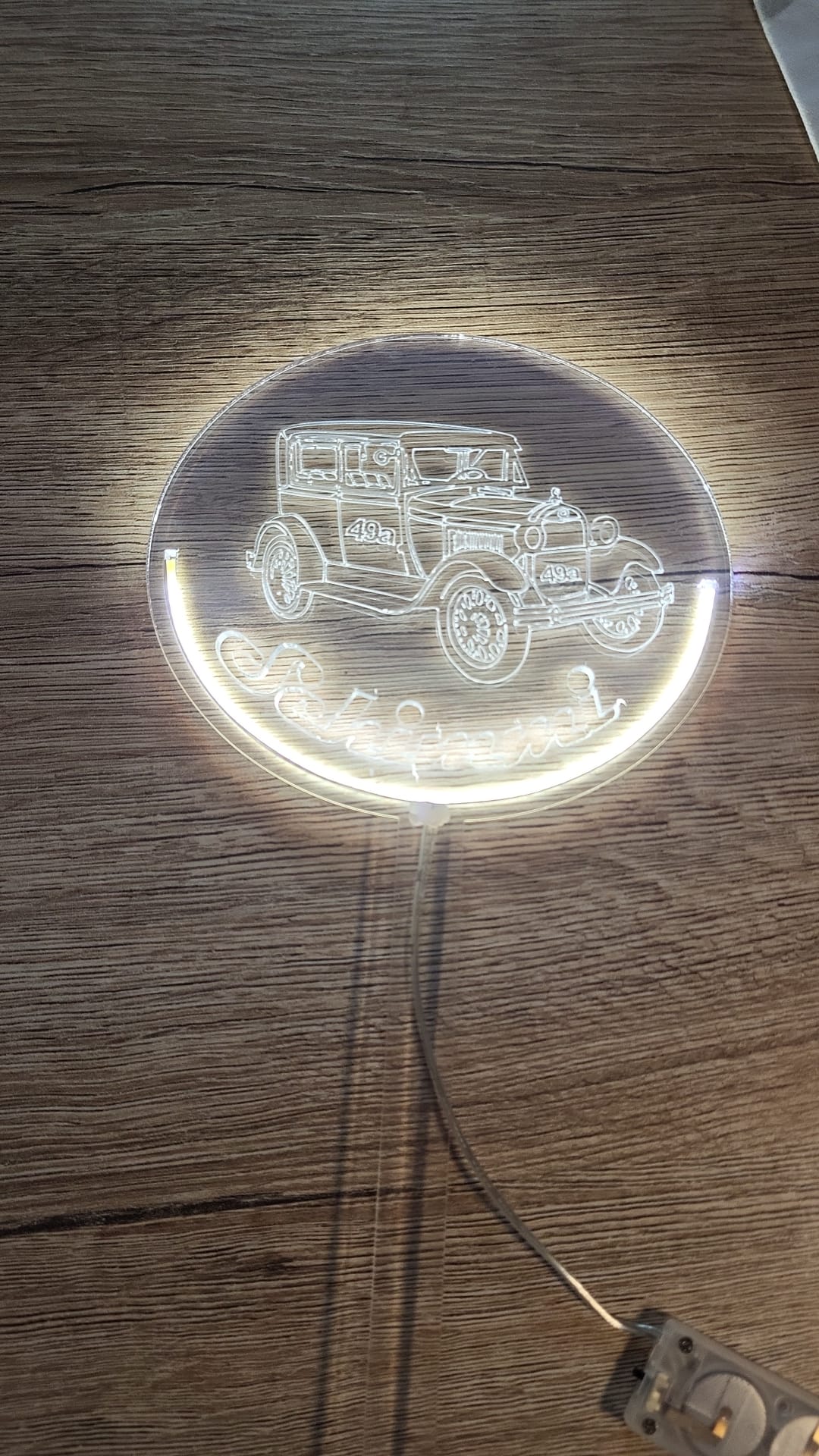 Acryl Tortendeko mit Beleuchtung