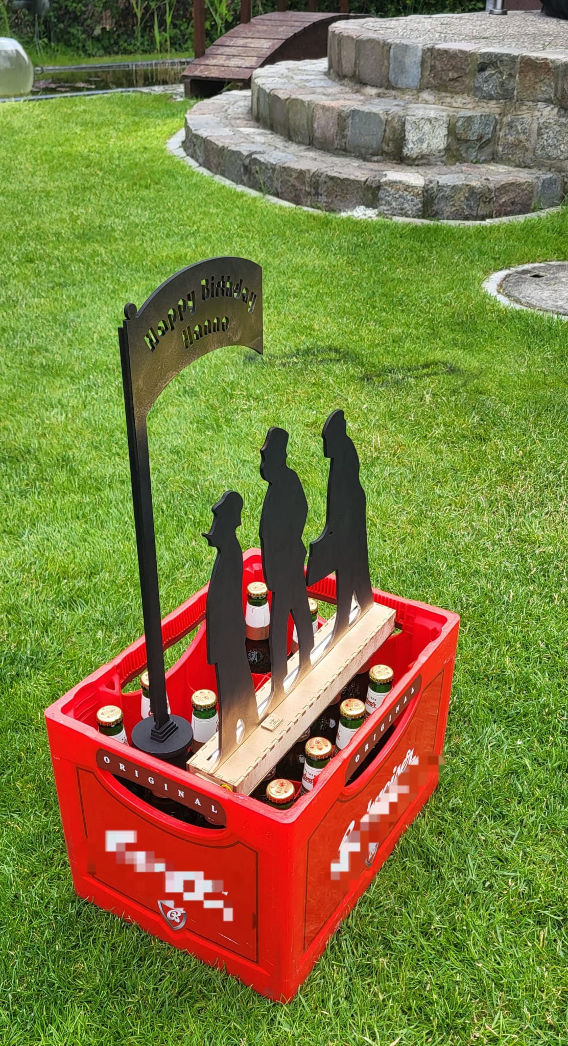 Bierkasten Aufsteller mit Beleuchtung
