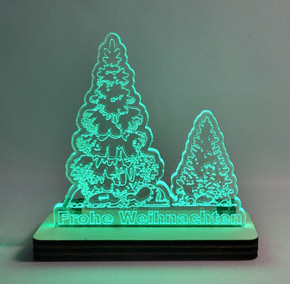 Acryl Tannenbaum mit Led -Personalisierbar- Galerie