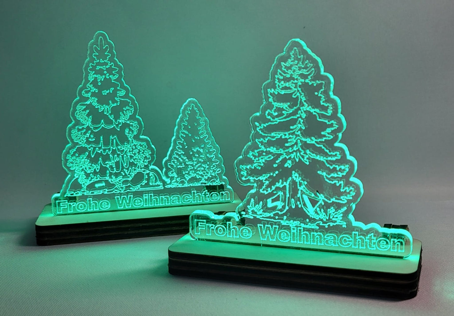 Acryl Tannenbaum mit Led -Personalisierbar- Galerie