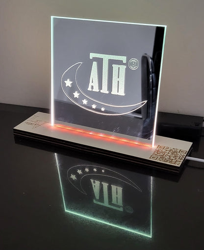 Spiegelaufsteller mit Led -Personalisierbar- Galerie