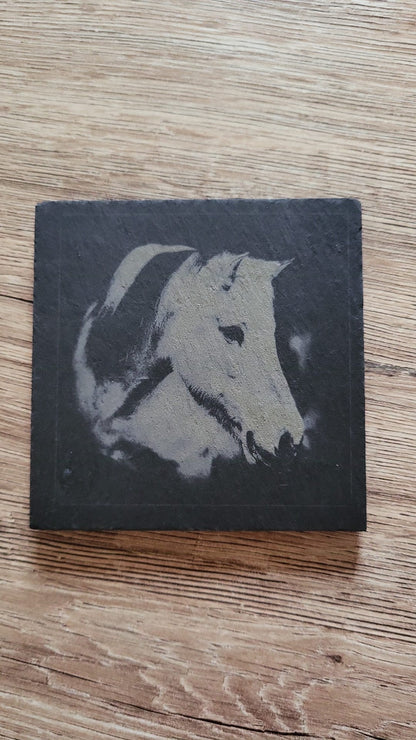 Schiefer Untersetzer mit Ihrem Bild (Beispiel) Galerie