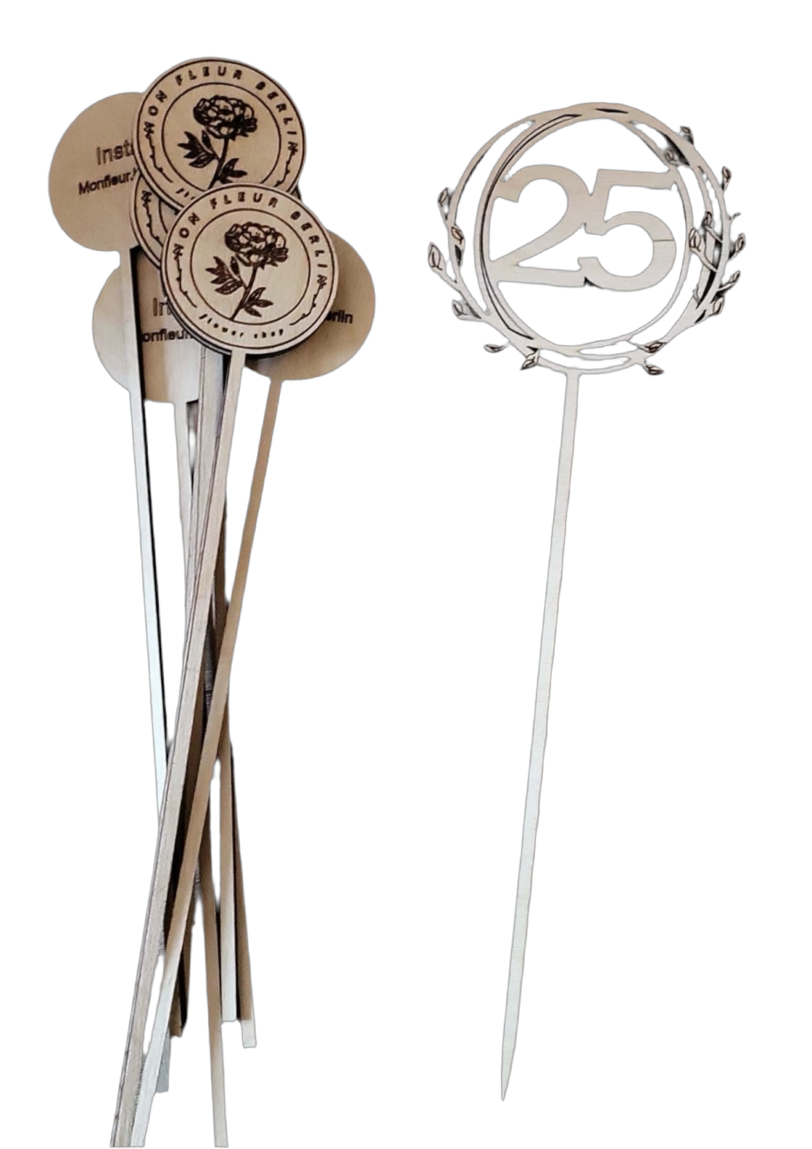 Tortenstecker aus Holz  -Personalisierbar- Galerie