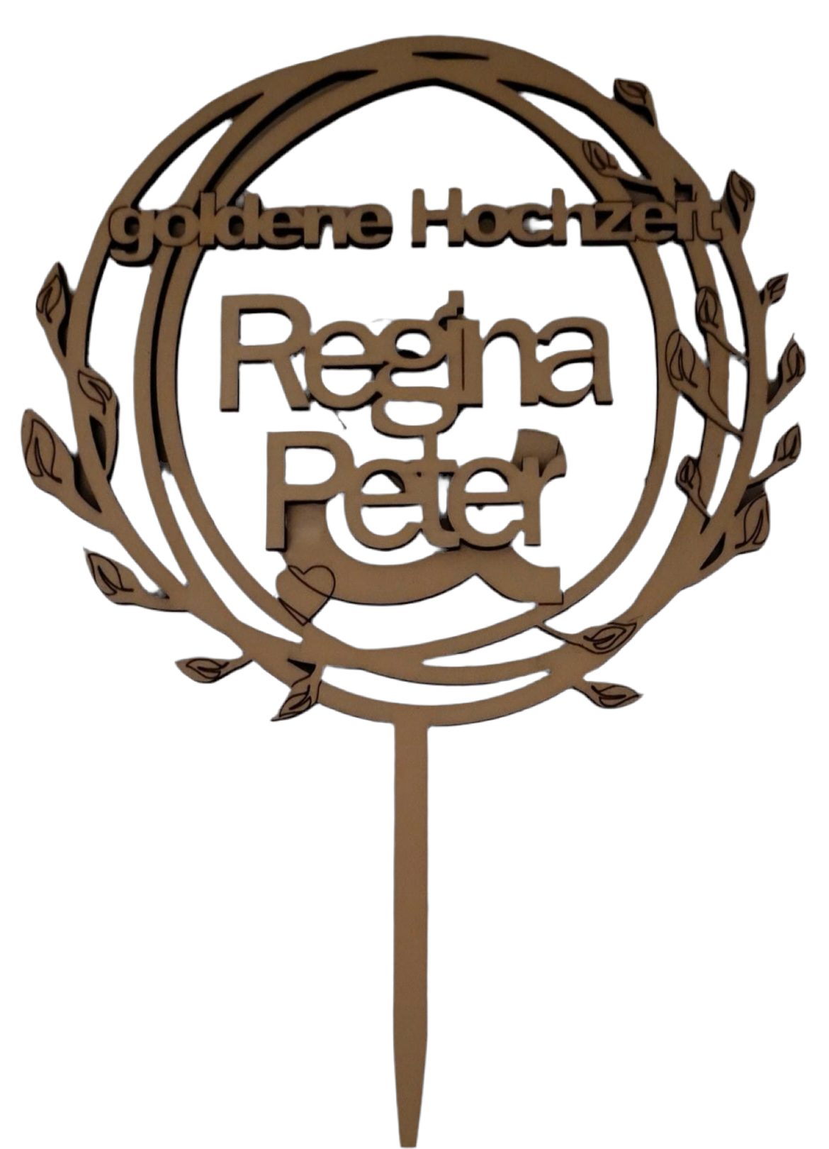 Tortenstecker aus Holz  -Personalisierbar- Galerie