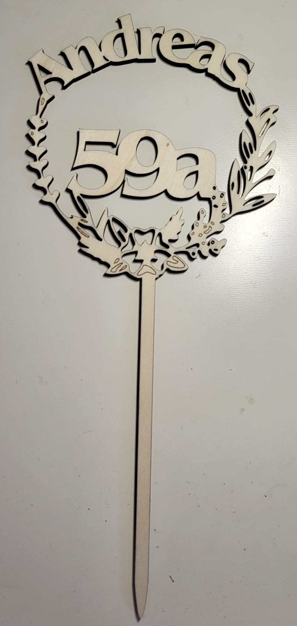 Tortenstecker aus Holz  -Personalisierbar- Galerie