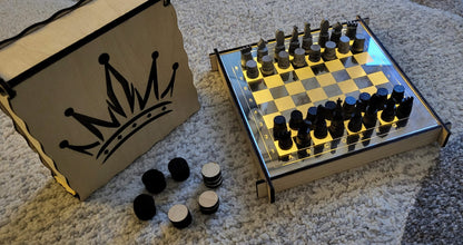 LED Mini Brettspiele - Schach/Dame/Mühle - Galerie