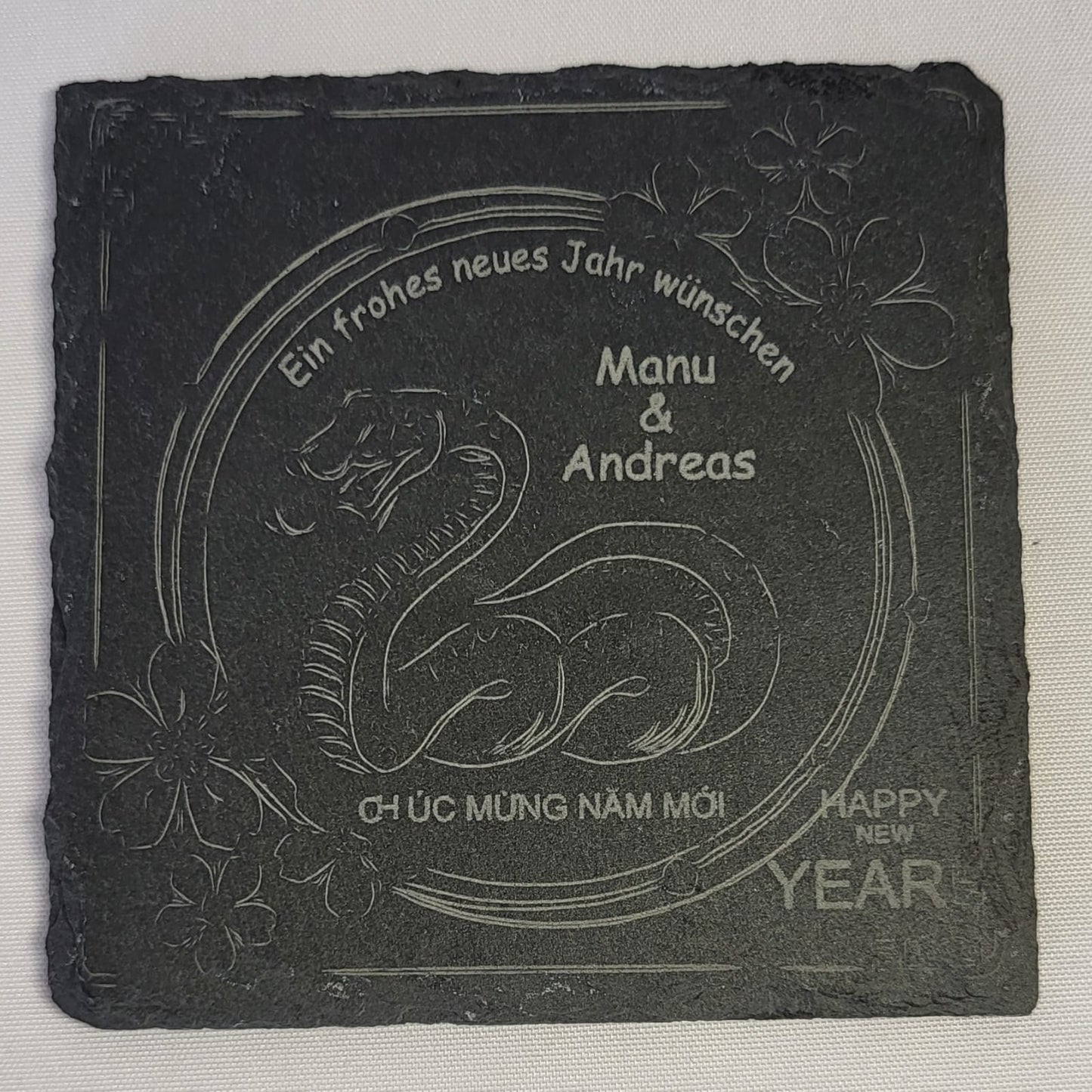 Schiefer Untersetzer mit Ihrem Bild (Beispiel) Galerie