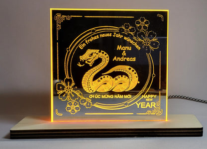 Spiegelaufsteller mit Led -Personalisierbar- Galerie