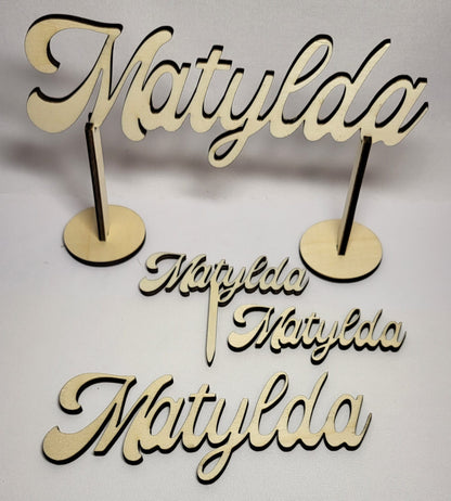 Tortenstecker aus Holz  -Personalisierbar- Galerie