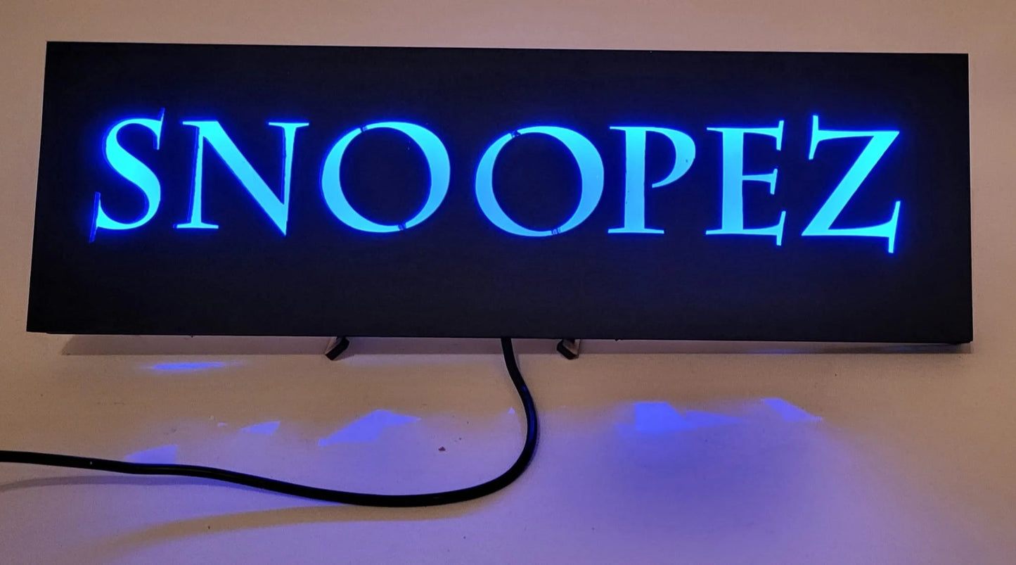 Gamer Tag LED -Personalisierbar- Galerie