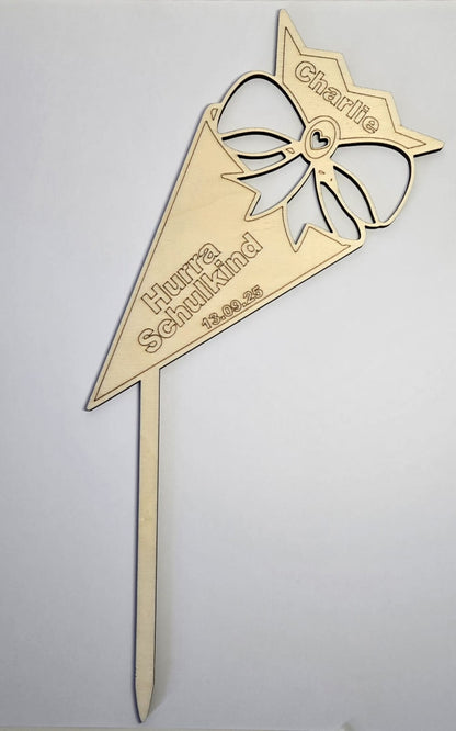 Tortenstecker aus Holz  -Personalisierbar- Galerie