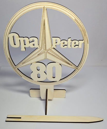 Tortenstecker aus Holz  -Personalisierbar- Galerie