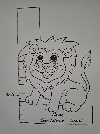 Personalisiertes Kinder-Maßband aus Holz – handgefertigt bis 100 cm