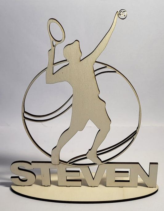 Holzaufsteller mit ihrem Namen wie z.B. Steven